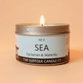 SEA - Cyclamen and Waterlily - handmade soy candle - 100g
