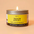 ZEST - Basil, Lime and Mandarin - handmade soy candle - 100g
