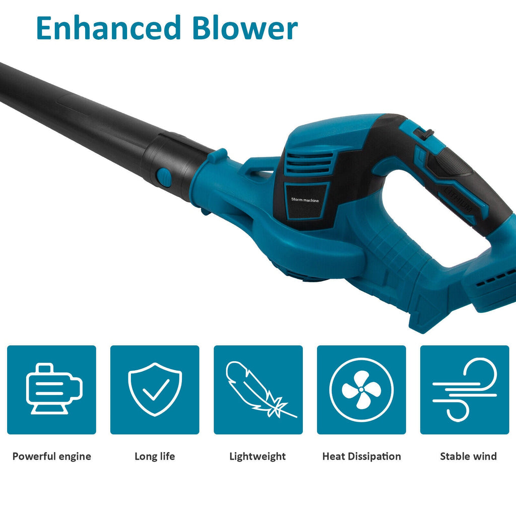 NNEDSZ Cordless Leaf Blower Dust Tools Garden Lightweight for  18V  Battery AU