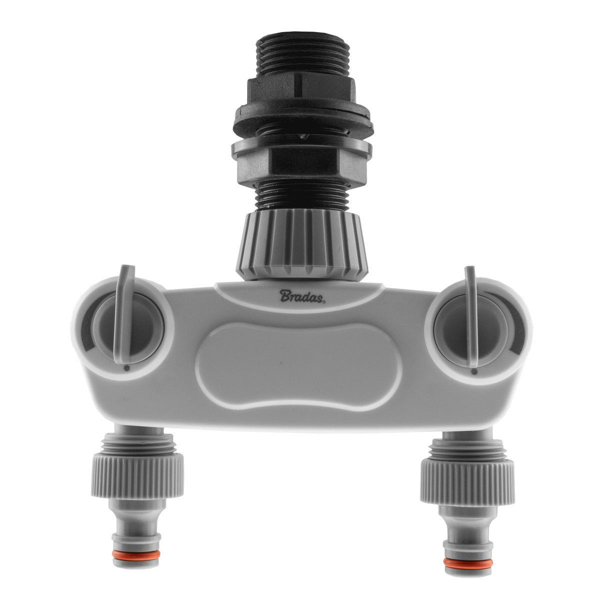 Water Butt Kit 1 BSP with WL 2-Way Valved Manifold Hose Pipe Fitting Tap Adapter