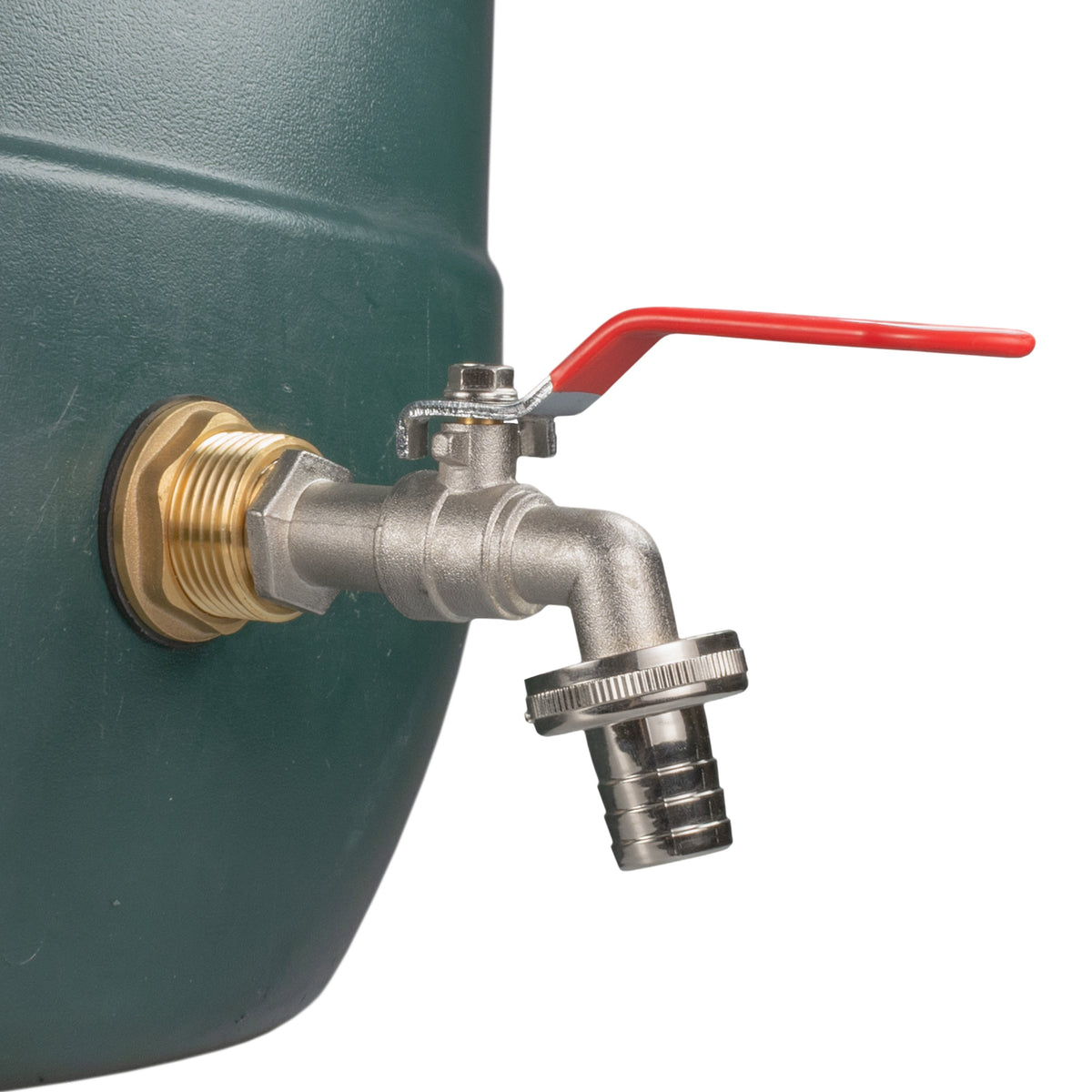 Water Butt Brass Kit 3/4in with Barbed Lever Tap Brass Water Fitting Tap Adapter