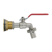 Water Butt Brass Kit 3/4in with Barbed Lever Tap Brass Water Fitting Tap Adapter