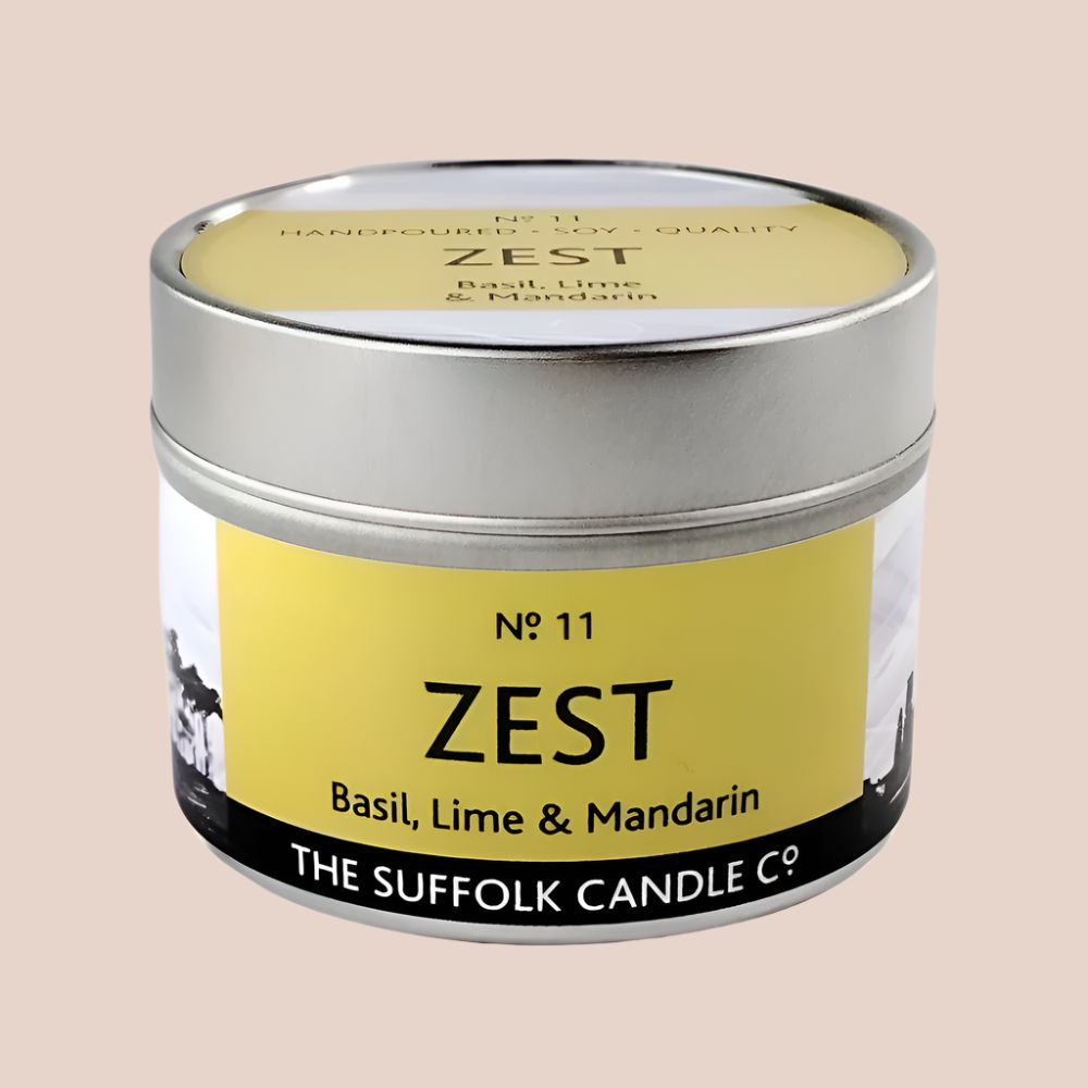 ZEST - Basil, Lime and Mandarin - handmade soy candle - 100g