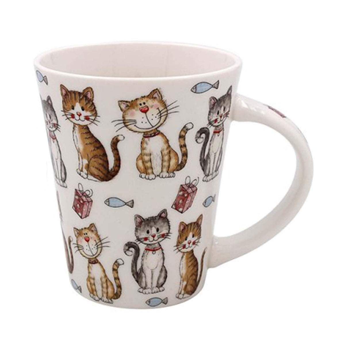 The Leonardo Collection Faithful Friends - Set of 2 Cats Design - Fine China Mugs, LP73797