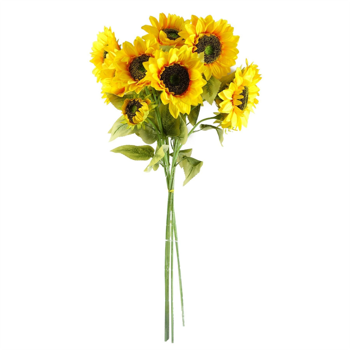Pack of 6 x 88cm Yellow Artificial Sunflower - 18 heads - Premium Quality