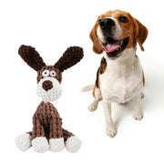 Plush Squeaky Dog Toy – Chew & Clean Teeth Puppy Toy