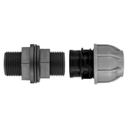 1 BSP Water Butt Fitting with 32mm MDPE Straight for Drip Irrigation Fitting