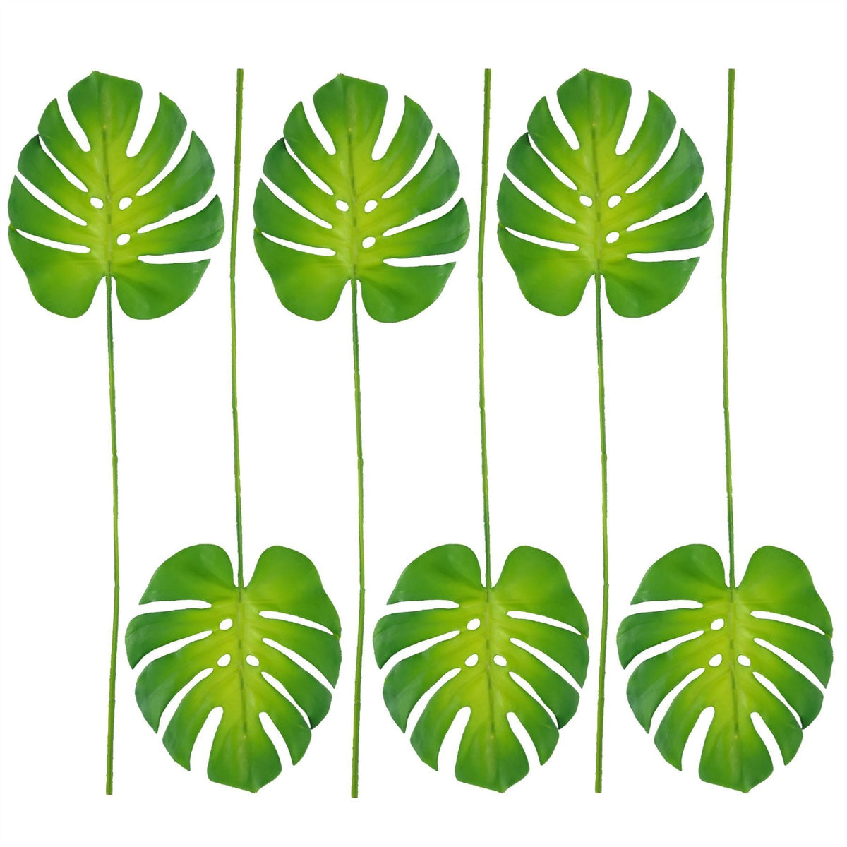 Pack of 6 x 55cm Single Artificial Monstera Botanik - Premium Quality