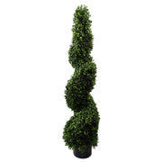 Outdoor Artificial Topiary Tree 120cm Sprial Buxus UV Resistant Botanik