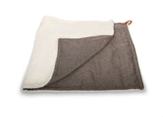 THE LINCOLN | LUXURY TWEED & FAUX FUR REVERSIBLE DOG BLANKET