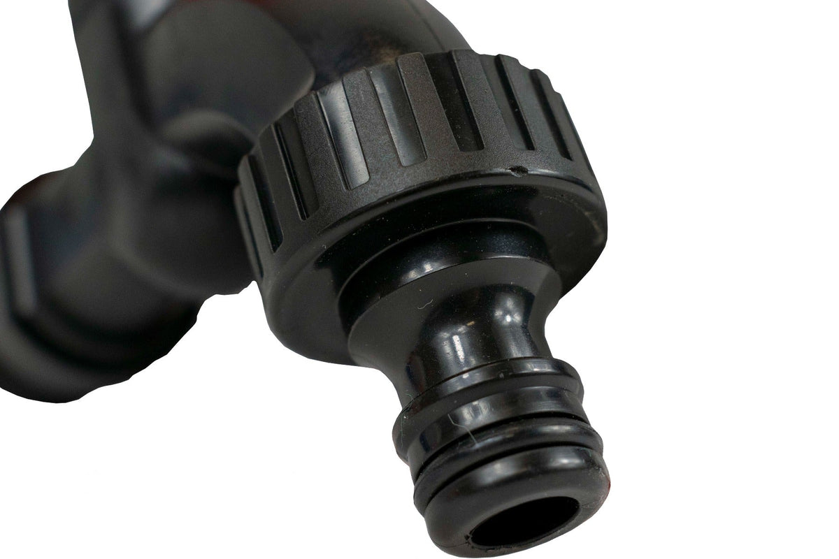 3/4in BSPM Plastic Tap Black Orange Outdoor Watering Kit Pipe and Water Fitting
