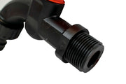 3/4in BSPM Plastic Tap Black Orange Outdoor Watering Kit Pipe and Water Fitting