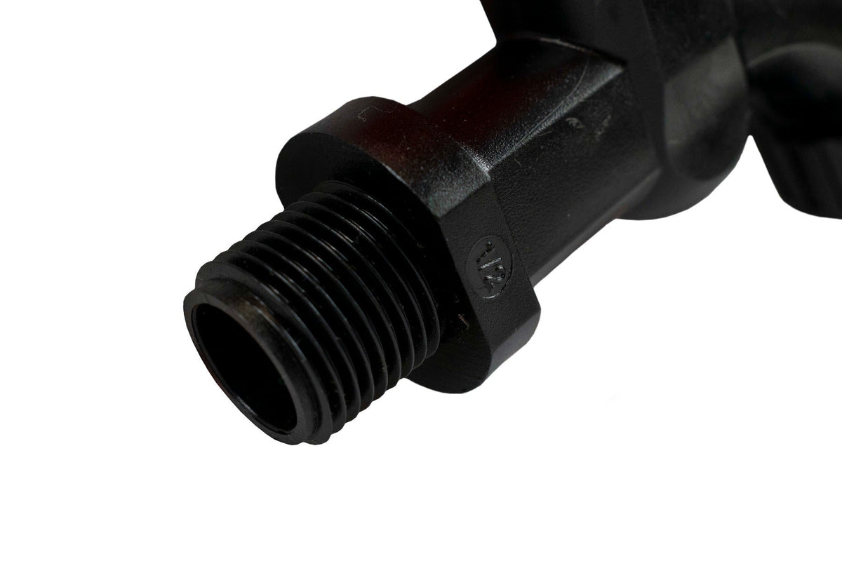 3/4in BSPM Plastic Tap Black Orange Outdoor Watering Kit Pipe and Water Fitting