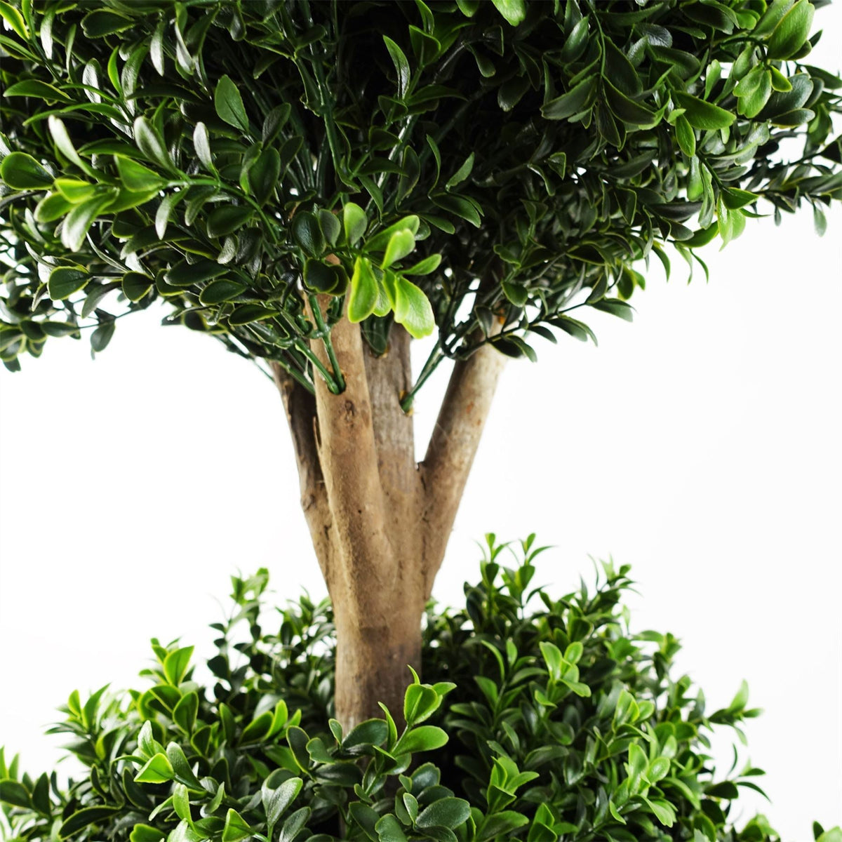 120cm Pair of Buxus Triple Ball Artificial Tree UV Resistant Outdoor Topiary - Premium Quality