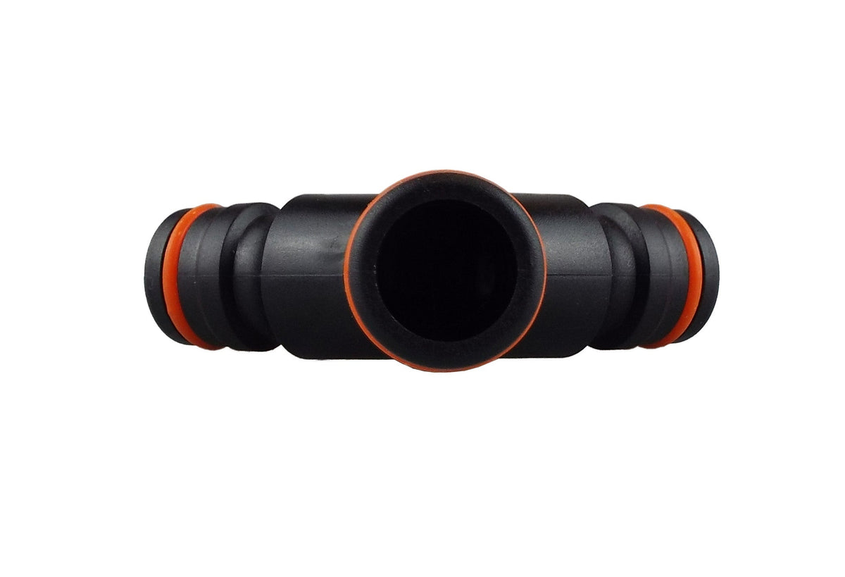 Three Way Splitter Max Flo, Black Orange Garden Hose Pipe DIY Workshop Accessory