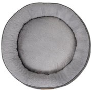 THE BALMORAL | LUXURY HERRINGBONE CALMING DONUT DOG BED