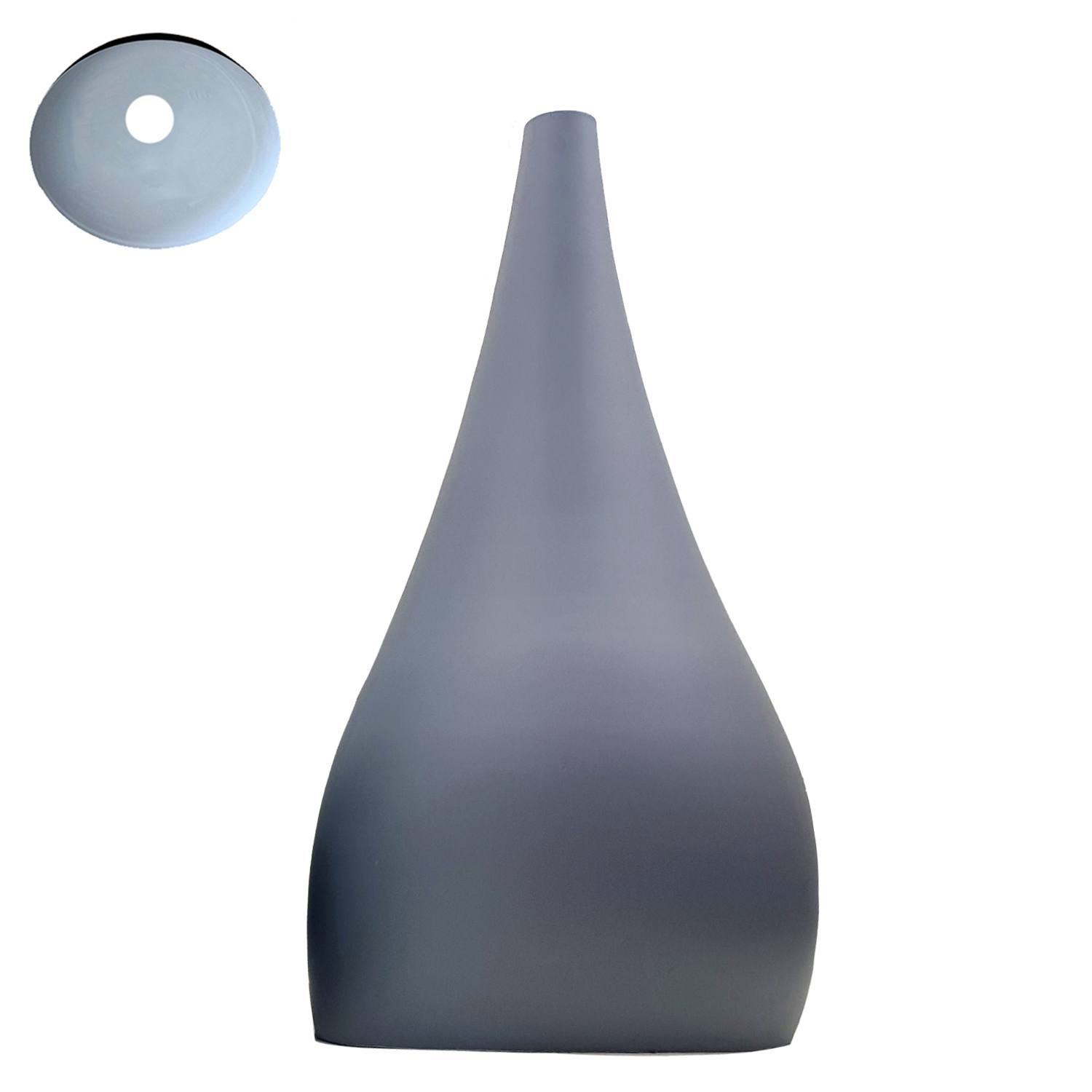 Industrial vintage Tear Drop Gray Color Beat Style pendant shade E27 holder~3974
