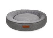 THE BALMORAL | LUXURY HERRINGBONE CALMING DONUT DOG BED