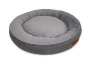 THE BALMORAL | LUXURY HERRINGBONE CALMING DONUT DOG BED