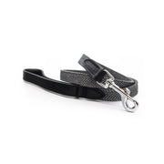 THE BALMORAL | LUXURY GREY HERRINGBONE & LEATHER DOG LEAD