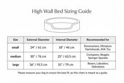 THE COTSWOLD | LUXURY HIGH WALL BOUCLE DOG BED