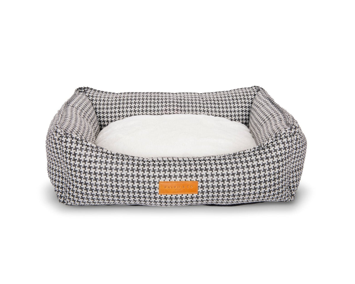 THE KENSINGTON | LUXURY HOUNDSTOOTH BOLSTER DOG BED