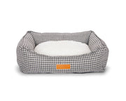 THE KENSINGTON | LUXURY HOUNDSTOOTH BOLSTER DOG BED