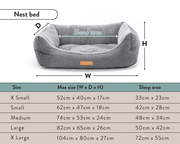 THE KENSINGTON | LUXURY HOUNDSTOOTH BOLSTER DOG BED