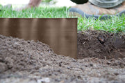 Wavy Plastic Garden Lawn Edging, H=20CM, L=9M, Brown for Home and Garden Use