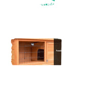 Large Rabbit Hutch with Metal Run – Chicken Coop & Guinea Pig Cage