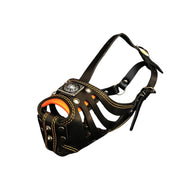 ''Eros'' Basket Muzzle black & orange