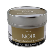 NOIR - Black Pepper, Patchouli and Sandalwood - handmade soy candle - 100g