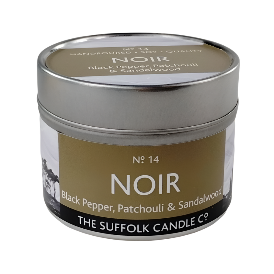 NOIR - Black Pepper, Patchouli and Sandalwood - handmade soy candle - 100g