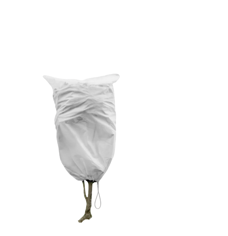 Protective Plant Cover, 50gsm Sack with Cord, Diameter: 45 cm, Size: 0.7m × 1.1 m