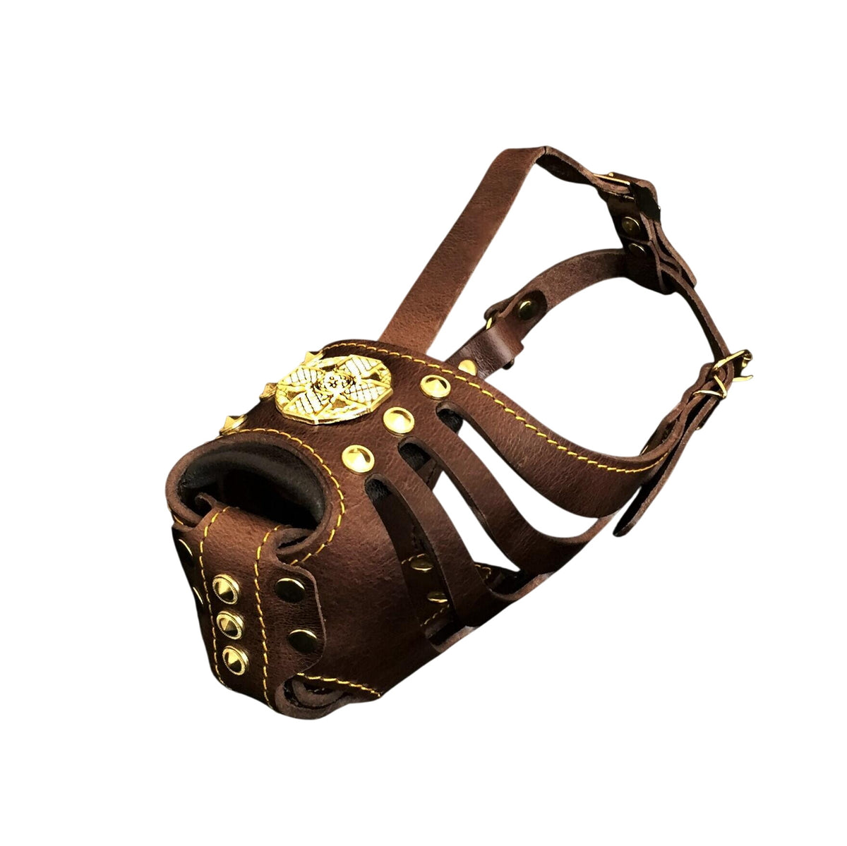 ''Maximus'' Basket Muzzle Brown & Gold