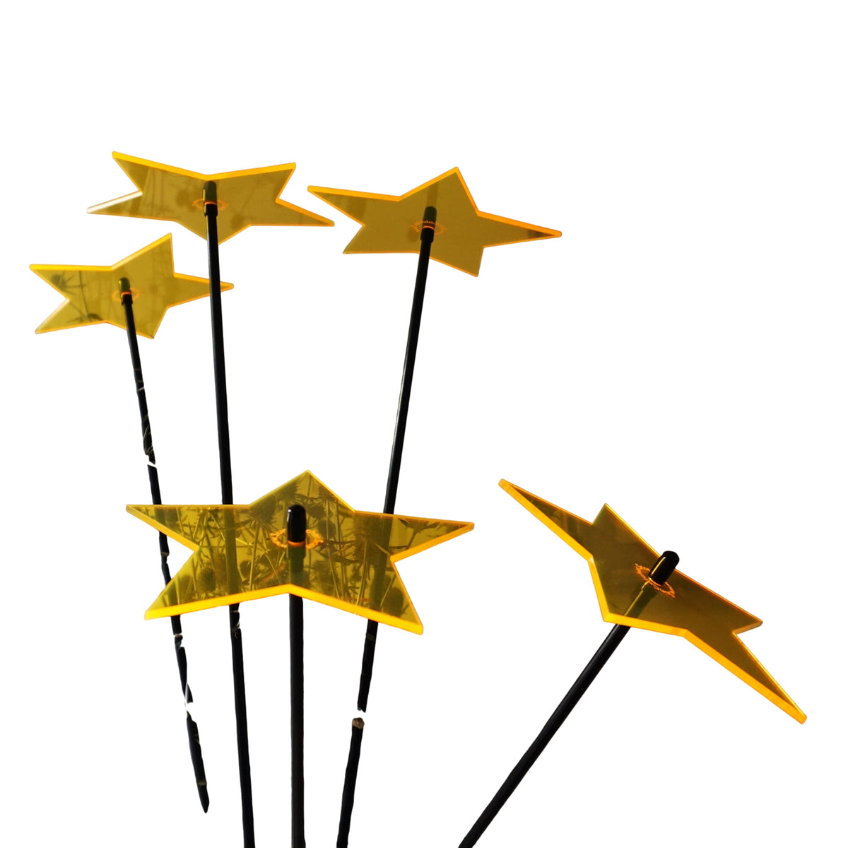 Large Garden Décor Ornaments Set of 5 'Shining Stars'