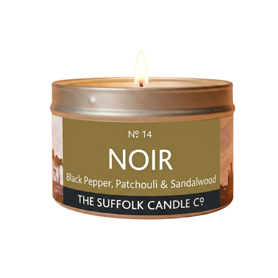 NOIR - Black Pepper, Patchouli and Sandalwood - handmade soy candle - 100g