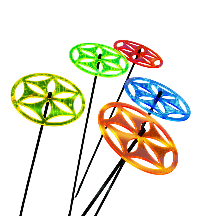 Large Garden Décor Ornaments Set of 5 'Sun Disc'