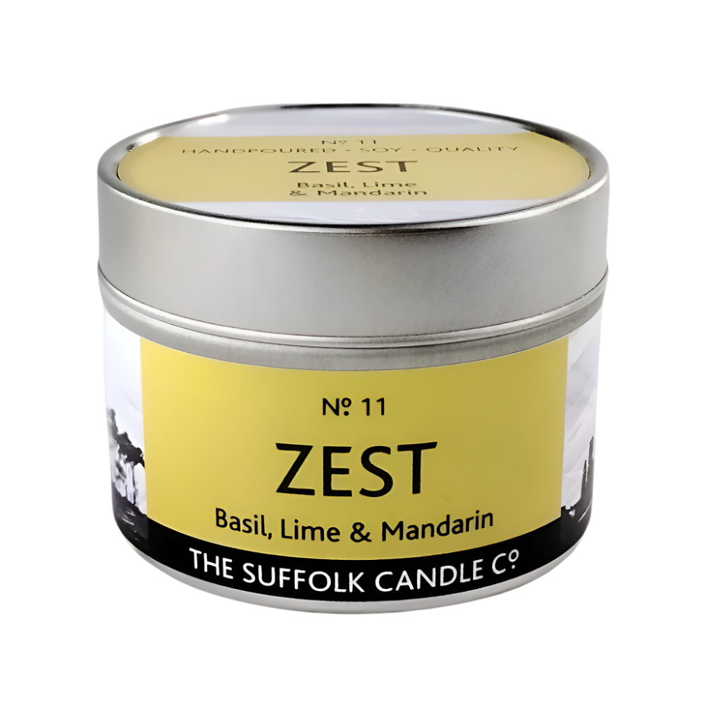 ZEST - Basil, Lime and Mandarin - handmade soy candle - 100g