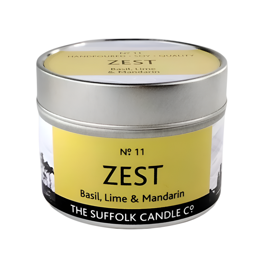 ZEST - Basil, Lime and Mandarin - handmade soy candle - 100g