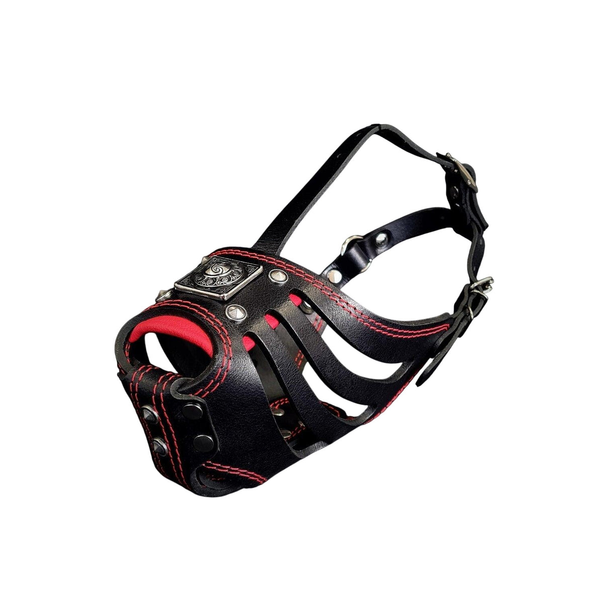''Eros'' Basket Muzzle black & red