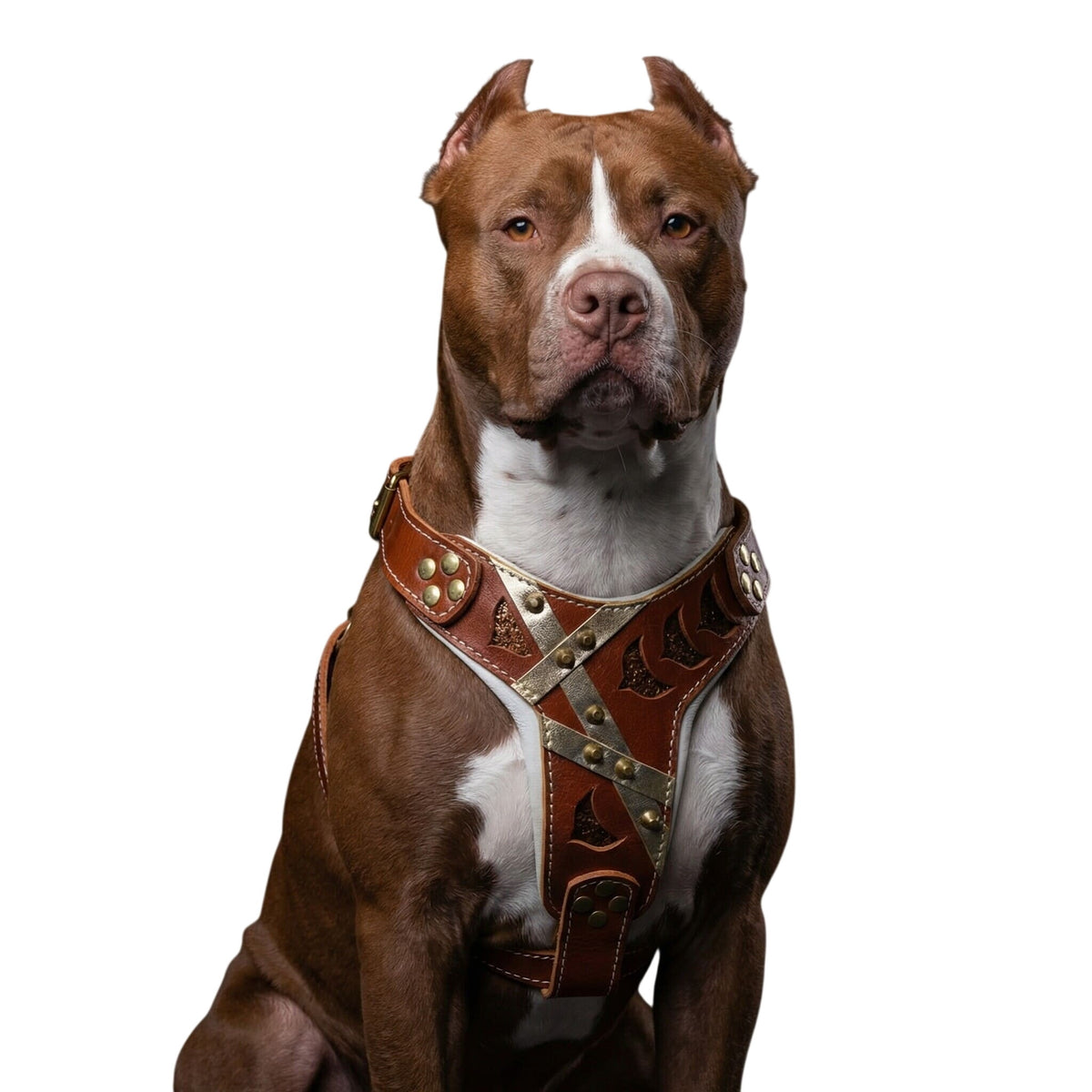 The "Hermes" leather harness -  Large and Giant Breeds