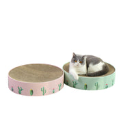 Durable Round Cat Scratch Board Bed and Toy