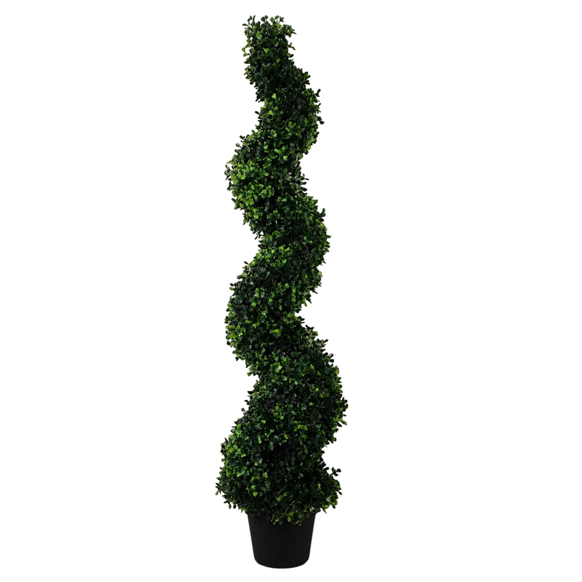 120cm Artificial Natural Boxwood Spiral Topiary - Premium Quality