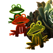 Garden Décor Ornament Stakes Set of 5 'Happy Frogs'