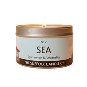 SEA - Cyclamen and Waterlily - handmade soy candle - 100g