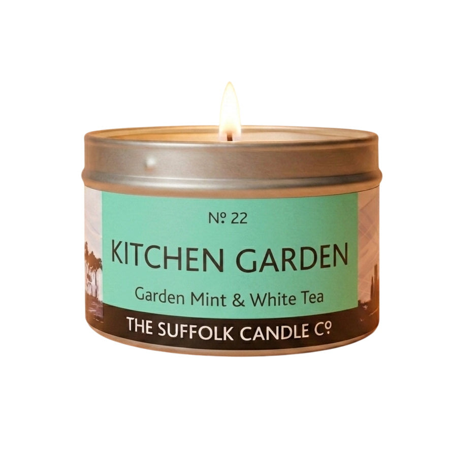 KITCHEN GARDEN - Garden Mint and White Tea - handmade soy candle - 100g