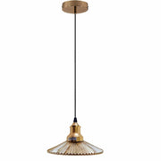 Industrial Flat Shape_Suspended Ceiling Lights Style_Glass Lamp Shade~1094