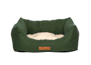 THE RICHMOND | LUXURY GREEN BOLSTER DOG BED