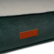 THE RICHMOND | LUXURY GREEN FLAT PILLOW DOG BED